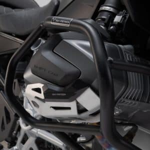 CYLINDER GUARD. BLACK/SILVER. BMW R 1250 GS, R 1250 R.