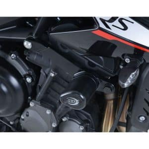 R&G CRASH PROTECTORS - AERO STYLE FOR TRIUMPH STREET TRIPLE R / S / RS 765 '17- BLACK