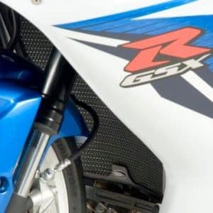 RADIATOR GUARD TITANIUM GSXR 750 '04-GSXR 600 '06 BLACK