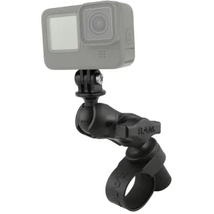 UNPKD RAM HANDLEBAR MOUNT WITH ACTION CAMERA ADAPTER SHORT ARM