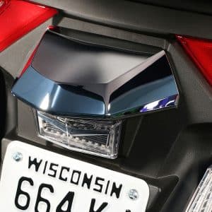 TWINART LICENSE LIGHT LID FOR GOLD WING '18-UP CHROME