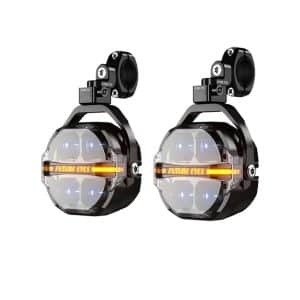 X100 MOTORCYCLE LIGHT (YELLOW+WHITE) BLACK